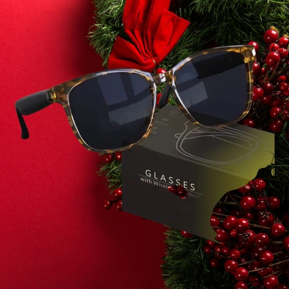 NIB! Smart Audio Glasses with Wireless Headset - Tortoise Shell